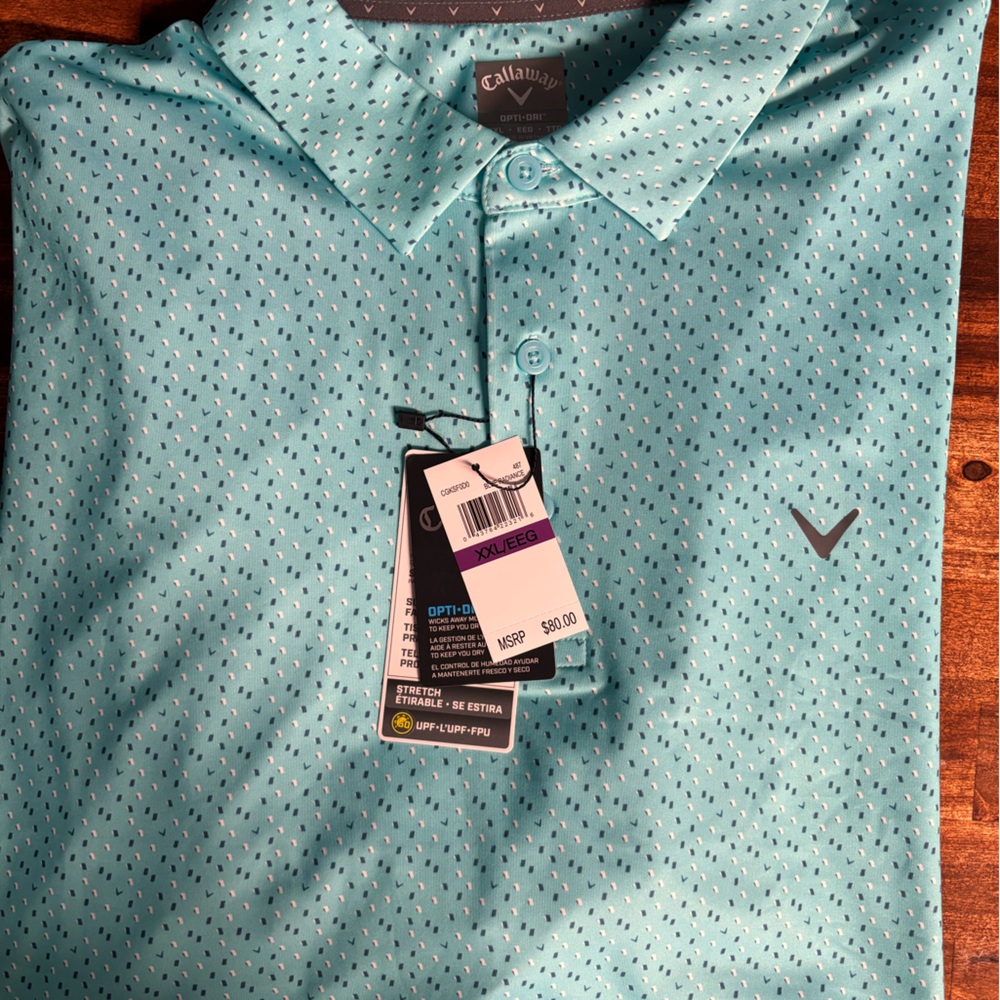 Callaway Men's Teal Polo Shirt